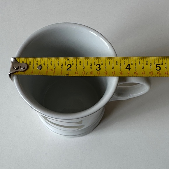 Williams Sonoma Monogram 'S' White Ceramic Mug with Gold Trim - Picture 5 of 5